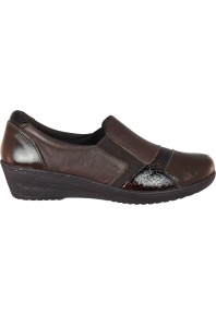 Cabello CP461-18 Chocolate Patent Loafer 